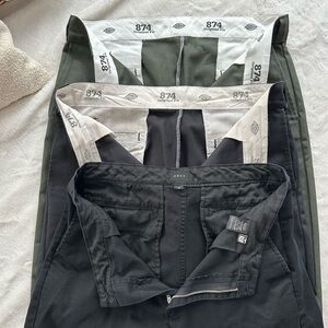 Dickies Men's 874 Original Work Pants - Black and Olive plus obey pants